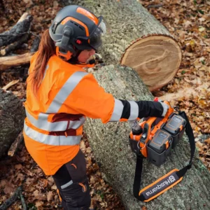 Box na akumulátory Husqvarna, reťazová píla