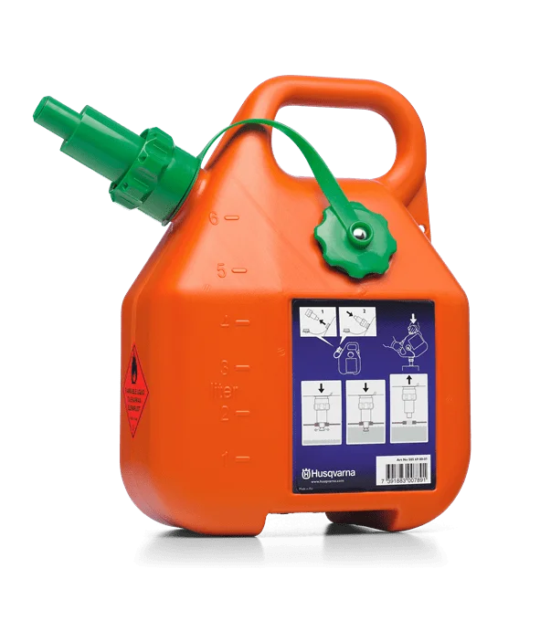 Kanister na benzín, 6 l, oranžový